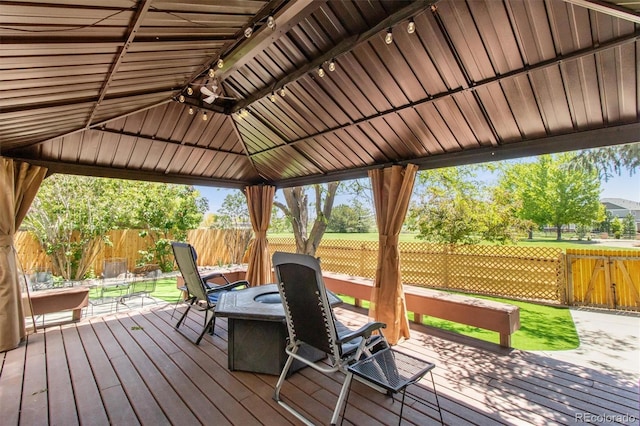 1462 Marigold Dr, Lafayette, CO 80026 - deck with a gazebo and outdoor dining space