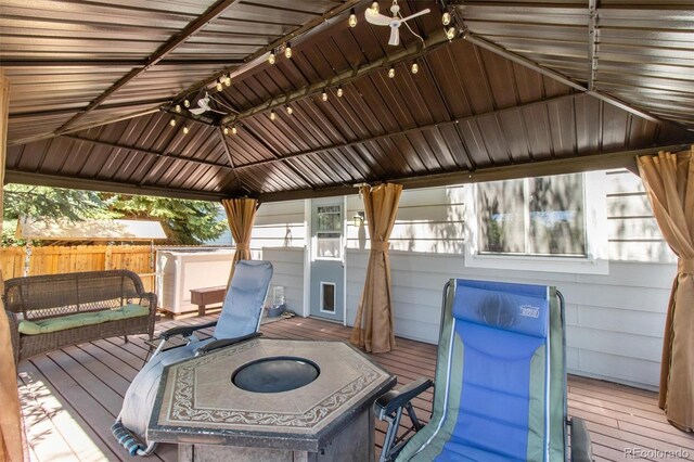 1462 Marigold Dr, Lafayette, CO 80026 - wooden terrace with a gazebo