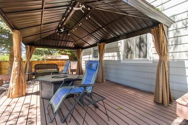 1462 Marigold Dr, Lafayette, CO 80026 - deck with a gazebo