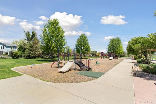 1462 Marigold Dr, Lafayette, CO 80026 - community jungle gym featuring a lawn