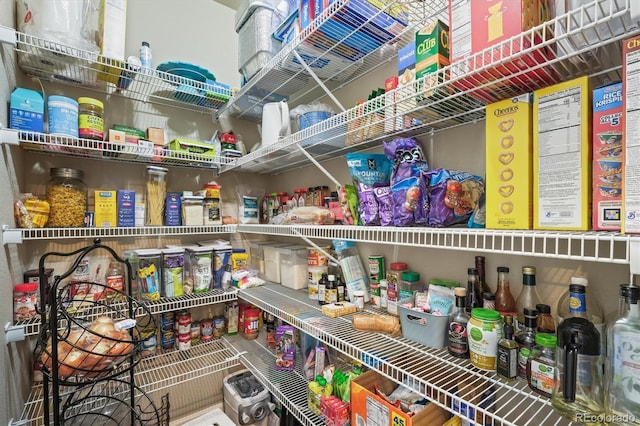 view of pantry