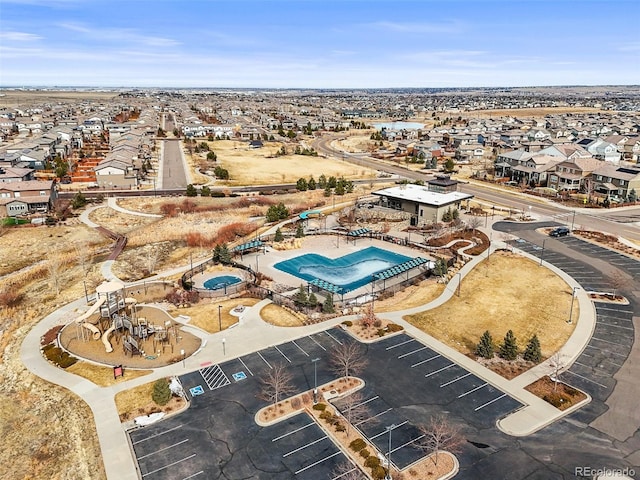 birds eye view of property featuring a residential view