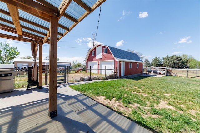 14347 E 134th Ave, Brighton, CO 80601 - view of patio with a detached garage and an outdoor structure