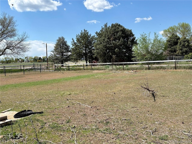 14347 E 134th Ave, Brighton, CO 80601 - view of yard with fence and a view of countryside