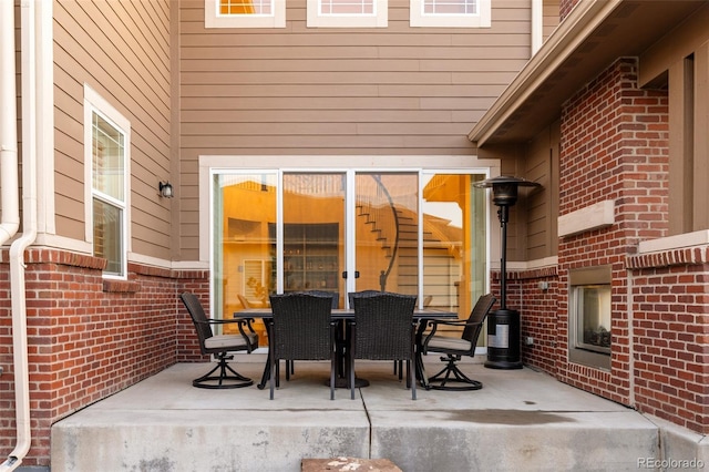 view of patio / terrace featuring outdoor dining area