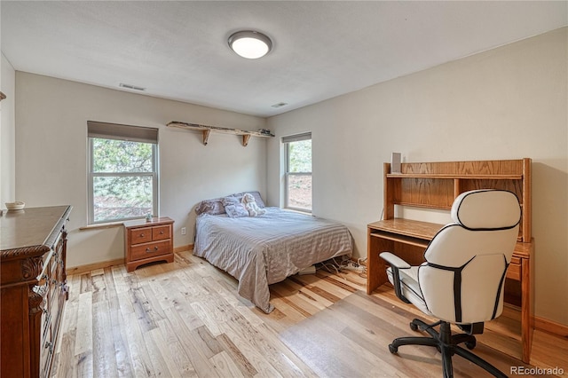 18766 State Highway 67, Divide, CO 80814 - bedroom with light wood finished floors, multiple windows, and baseboards