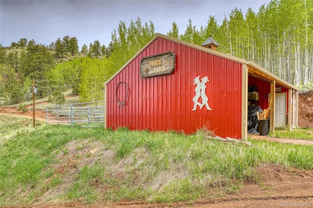 18766 State Highway 67, Divide, CO 80814 - view of pole building featuring a forest view