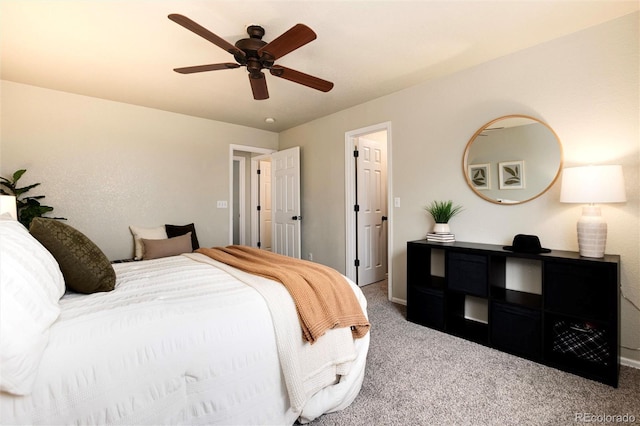 18397 E Alabama Pl Unit D, Aurora, CO 80017 - carpeted bedroom with a ceiling fan and baseboards