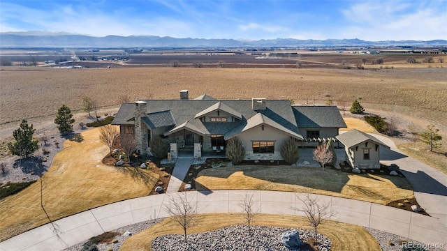 3947 Taliesin Way, Fort Collins, CO 80524 - bird's eye view featuring a mountain view