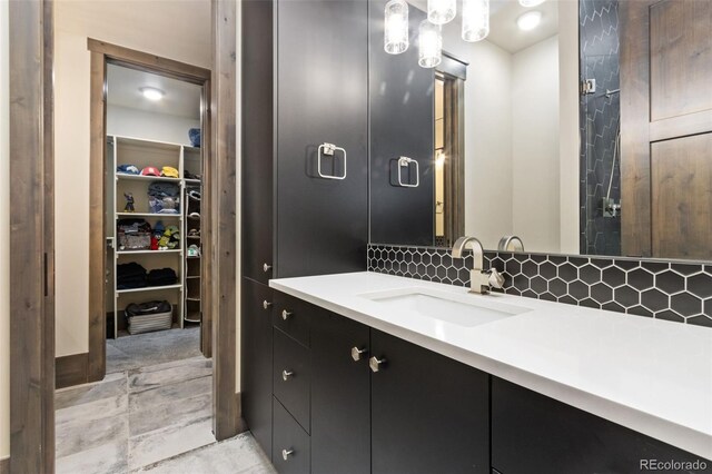 3947 Taliesin Way, Fort Collins, CO 80524 - bathroom featuring vanity and a walk in closet
