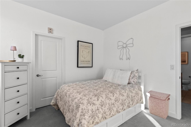 bedroom with carpet floors