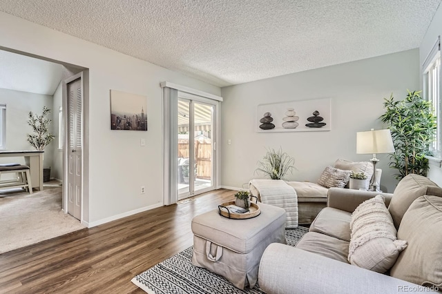 8993 W 88th Pl, Westminster, CO 80021 - living room with wood finished floors and a textured ceiling
