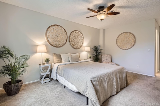 8993 W 88th Pl, Westminster, CO 80021 - carpeted bedroom with a ceiling fan and a textured ceiling