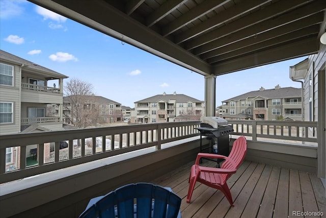 balcony featuring grilling area