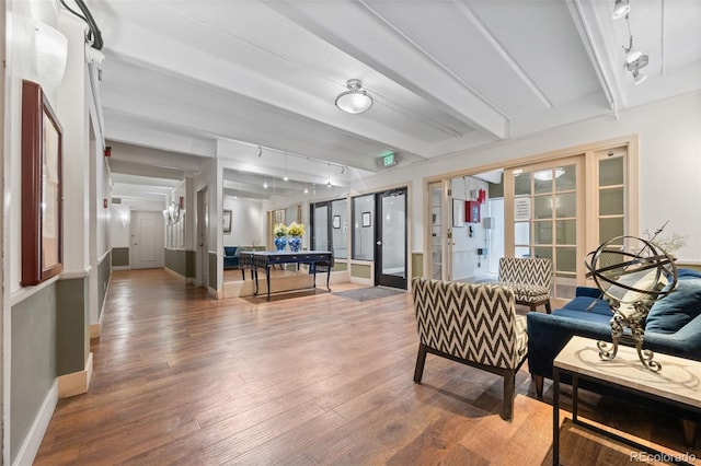 1255 N Ogden St Unit 406, Denver, CO 80218 - building lobby featuring beam ceiling