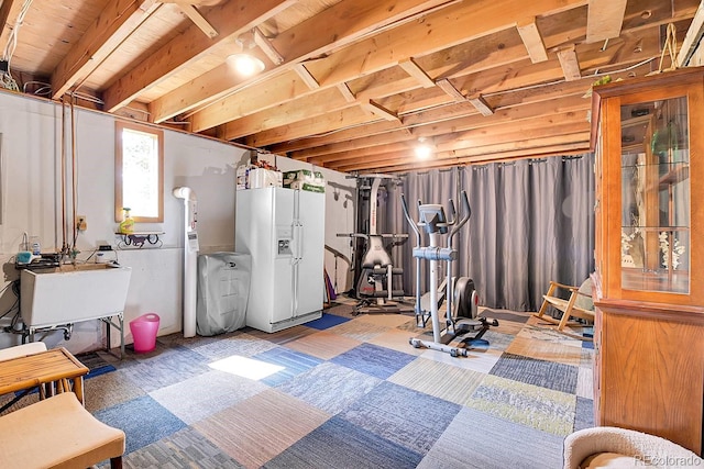 31112 Shadow Mountain Dr, Conifer, CO 80433 - exercise area featuring a sink