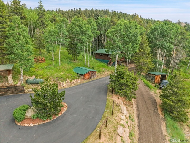 31112 Shadow Mountain Dr, Conifer, CO 80433 - view from above of property featuring a forest