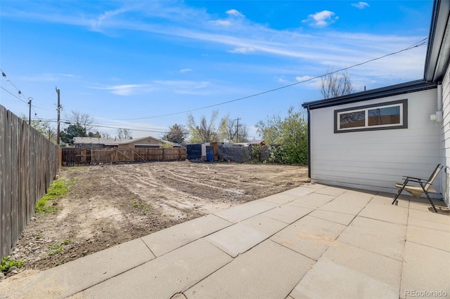 view of patio / terrace with fence