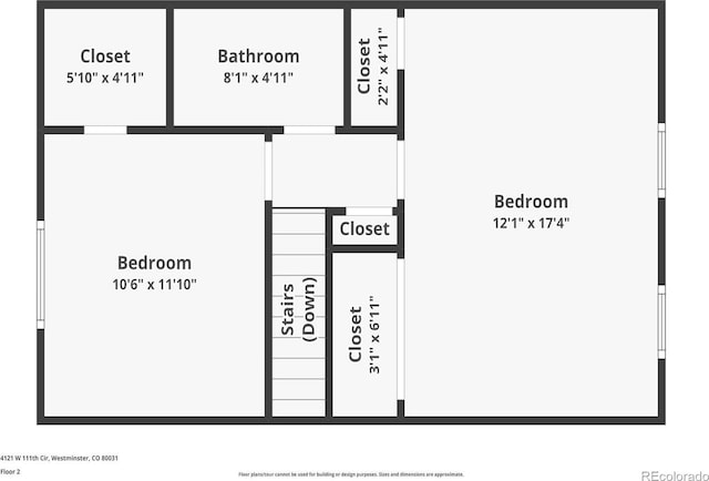 4121 W 111th Cir, Westminster, CO 80031 - view of floor plan / room layout