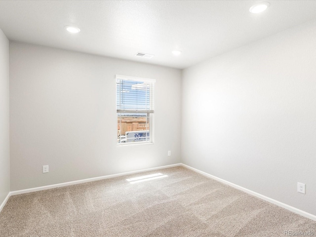 view of carpeted empty room