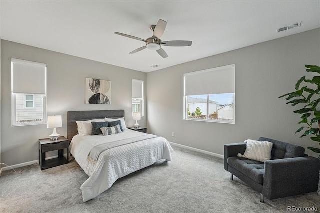 1592 Maggie Mae Ln, Castle Rock, CO 80104 - carpeted bedroom featuring baseboards and ceiling fan