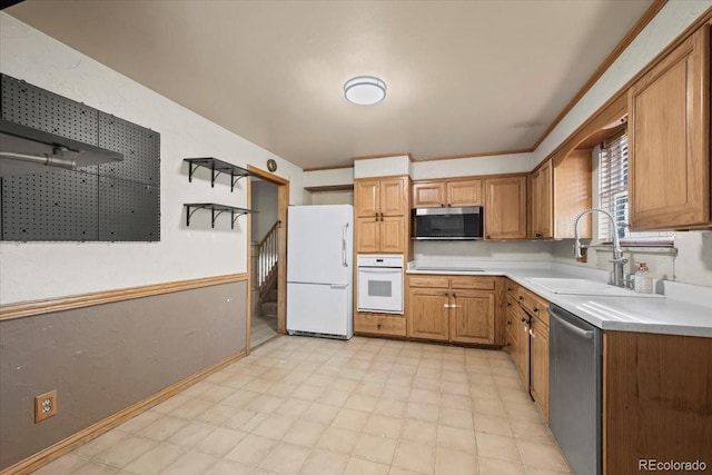 kitchen with sink and stainless steel appliances