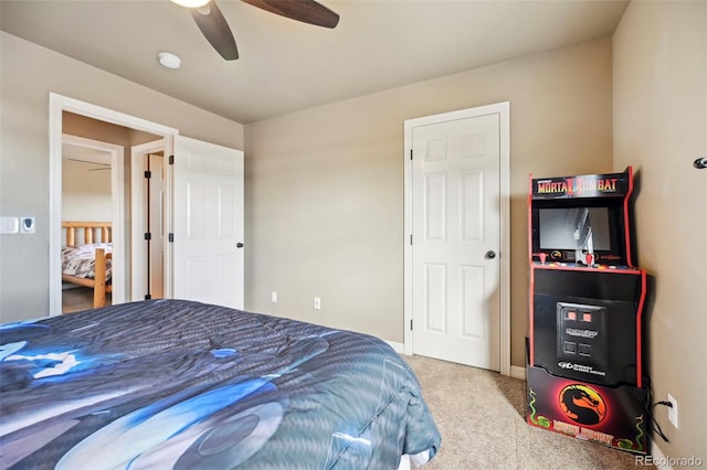 12766 Sunlight Peak Pl, Peyton, CO 80831 - bedroom with carpet floors and a ceiling fan