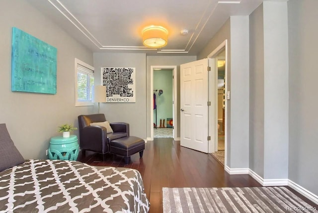 3835 Pecos St, Denver, CO 80211 - bedroom with hardwood / wood-style floors and baseboards