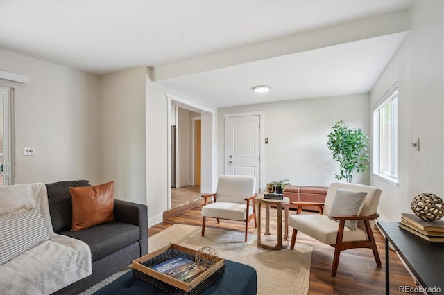 8490 E Davies Pl, Centennial, CO 80112 - living room featuring wood finished floors and baseboards