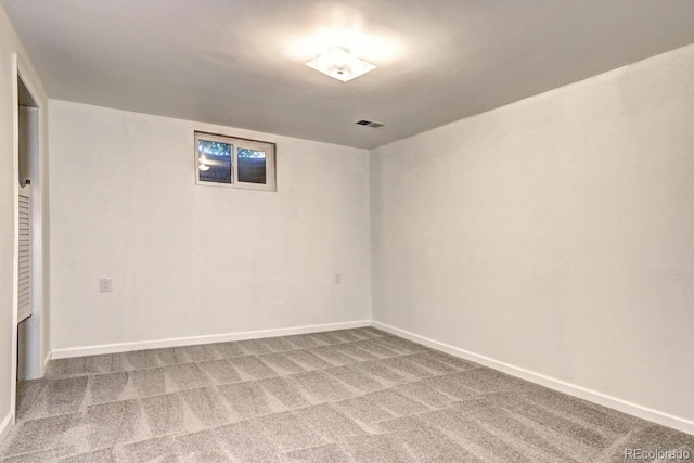 interior space with visible vents and baseboards