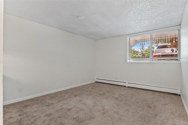 2707 Valmont Rd Unit 106, Boulder, CO 80304 - carpeted empty room featuring baseboard heating and a textured ceiling