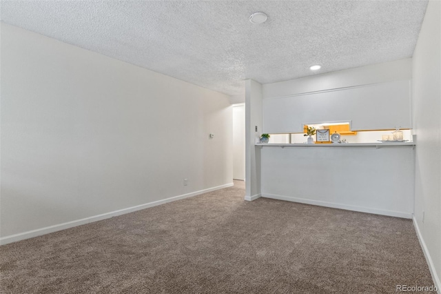 2707 Valmont Rd Unit 106, Boulder, CO 80304 - empty room with carpet flooring, a textured ceiling, and recessed lighting