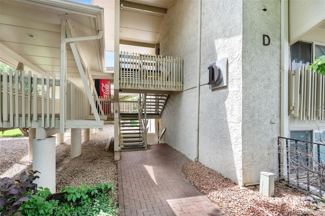 2707 Valmont Rd Unit 106, Boulder, CO 80304 - view of exterior entry featuring stucco siding