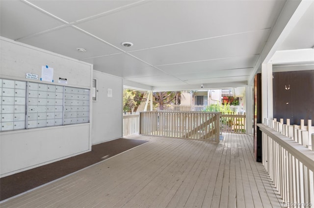 2707 Valmont Rd Unit 106, Boulder, CO 80304 - wooden terrace featuring mail area