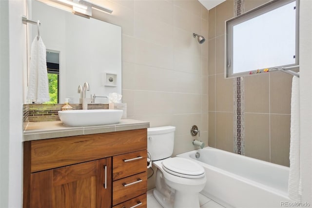 1511 S Pennsylvania St, Denver, CO 80210 - bathroom with vanity, toilet, and tub / shower combination
