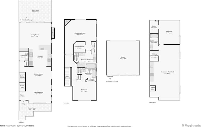 1511 S Pennsylvania St, Denver, CO 80210 - room layout