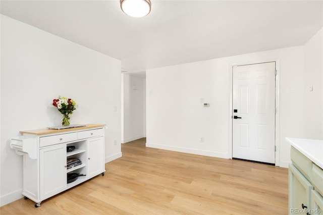 interior space featuring light hardwood / wood-style floors