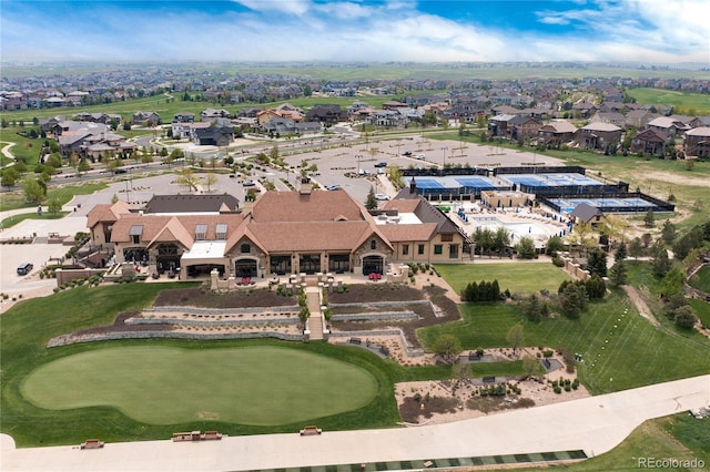 birds eye view of property featuring a residential view