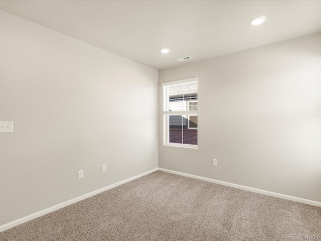 view of carpeted empty room