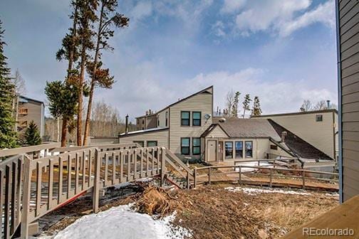 8500 Ryan Gulch Rd Unit 101, Silverthorne, CO 80498 - rear view of property featuring fence