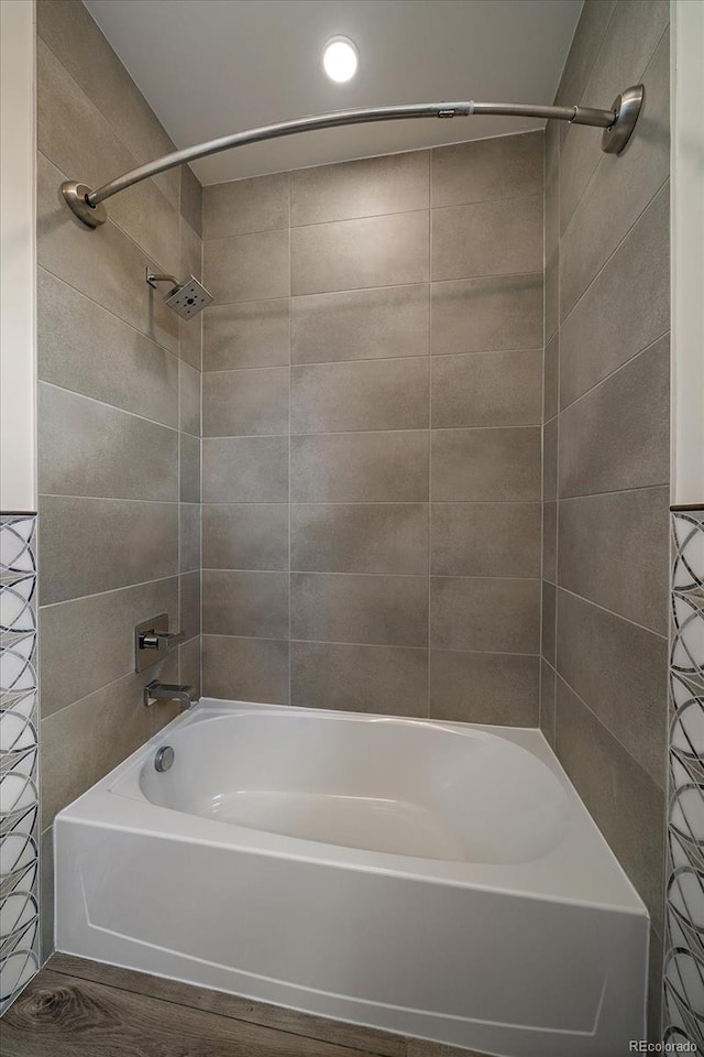31191 Black Eagle Dr Unit 304, Evergreen, CO 80439 - full bathroom with bathtub / shower combination and recessed lighting