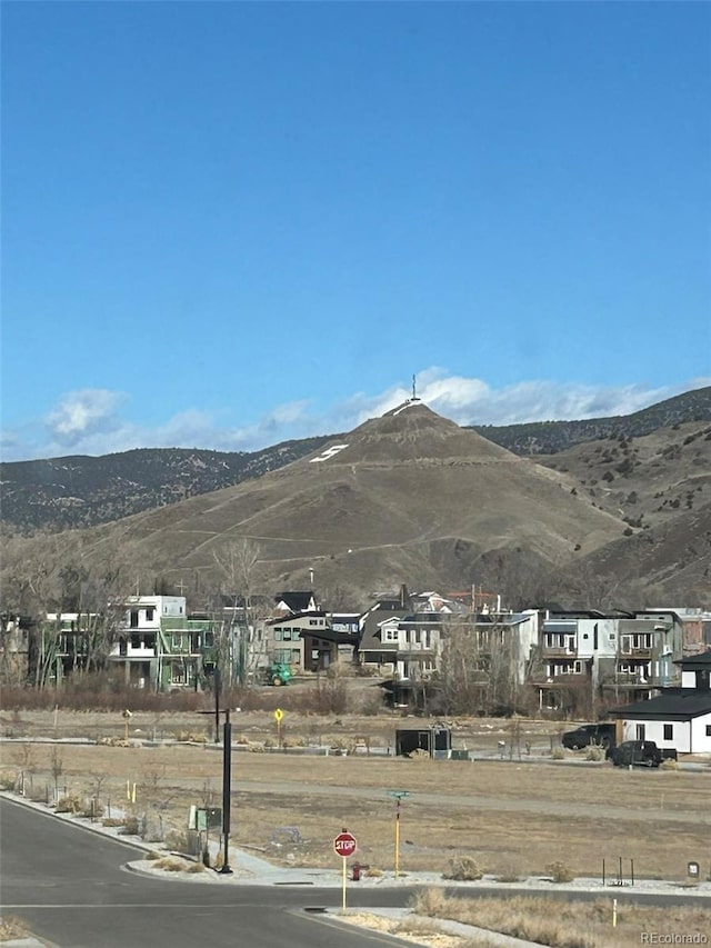 view of mountain feature