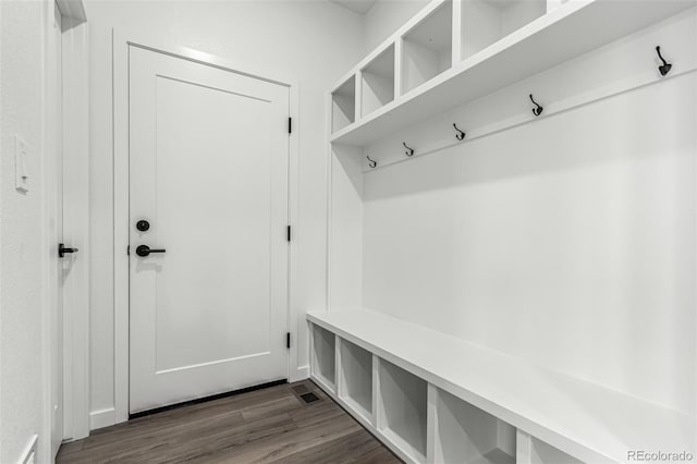 2651 E 102nd Pl, Thornton, CO 80229 - mudroom featuring dark wood-type flooring