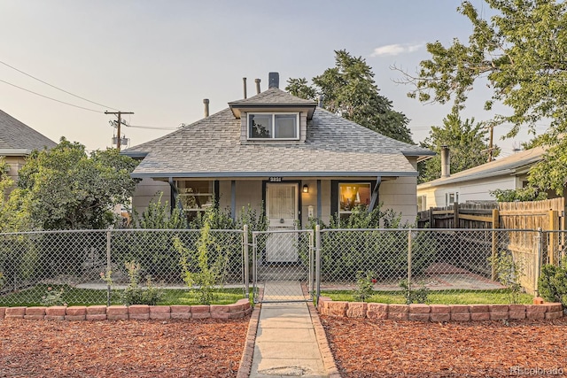 view of bungalow-style home