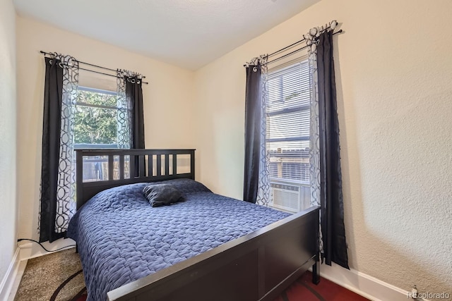 bedroom with carpet floors