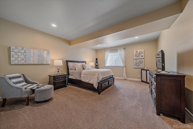 12590 Valentia St, Thornton, CO 80602 - bedroom featuring light carpet, baseboards, and recessed lighting