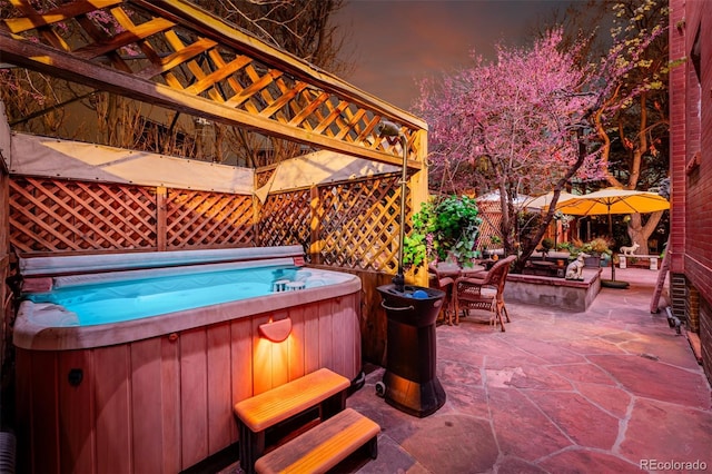 1521 Pontiac St, Denver, CO 80220 - view of patio with a hot tub