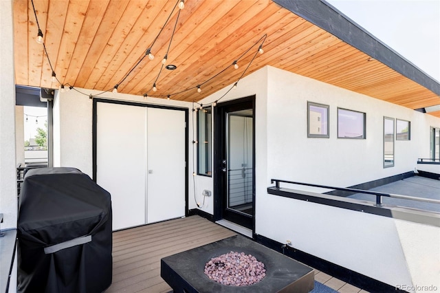 1457 Yates St, Denver, CO 80204 - deck with a fire pit and a grill