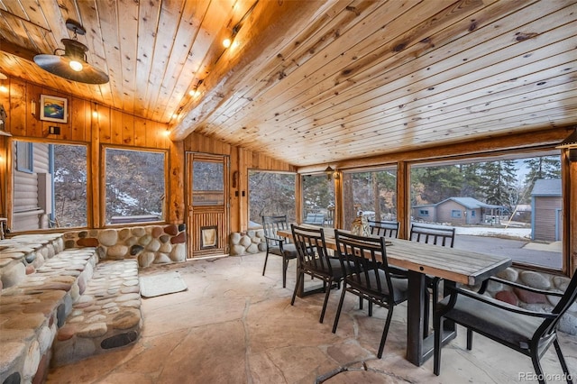 11531 S Deer Creek Rd, Littleton, CO 80127 - sunroom / solarium featuring vaulted ceiling