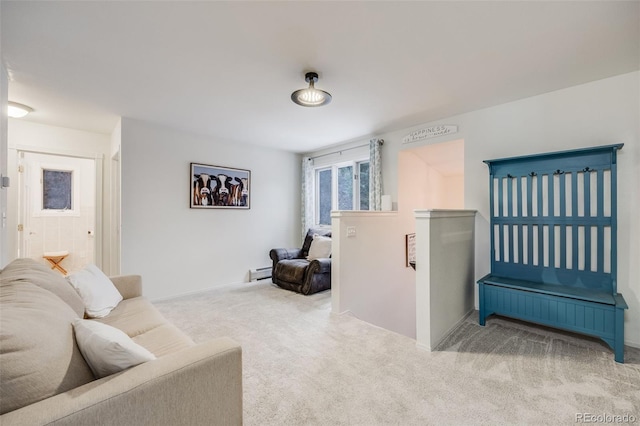 11531 S Deer Creek Rd, Littleton, CO 80127 - living area featuring carpet and baseboard heating